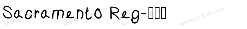 Sacramento Reg字体转换